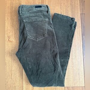 KUT from the Kloth corduroy pants - size 8 petite - olive green - 27.5” inseam